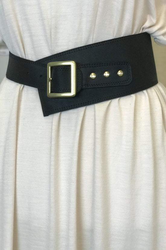 Image Title Asymmetric Leather Belt